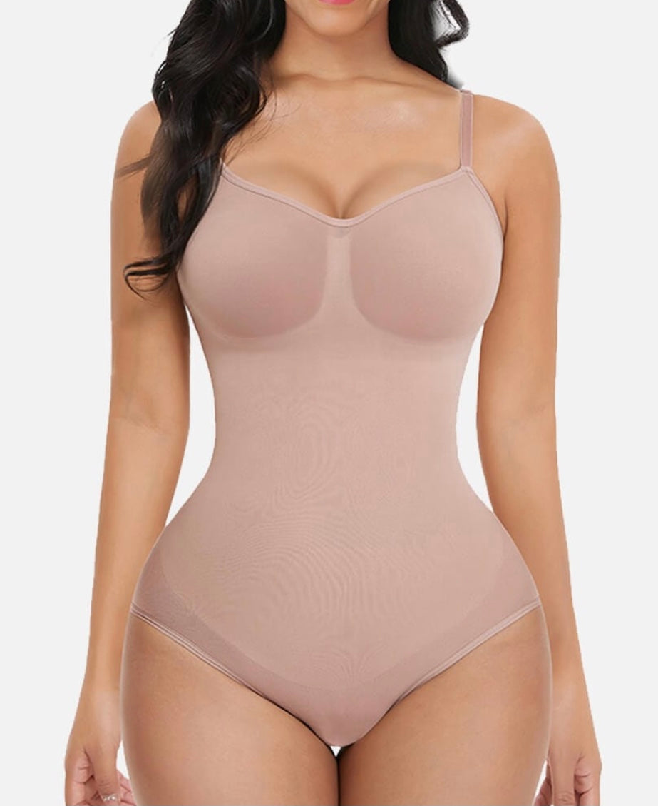 Seamless bodysuit - tan